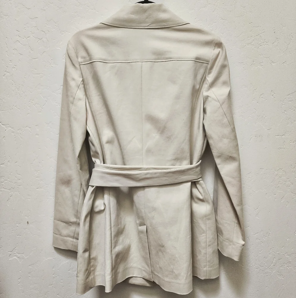 Nordstrom Collection Cotton Belted Trench Coat , Medium - Picture 2 of 7